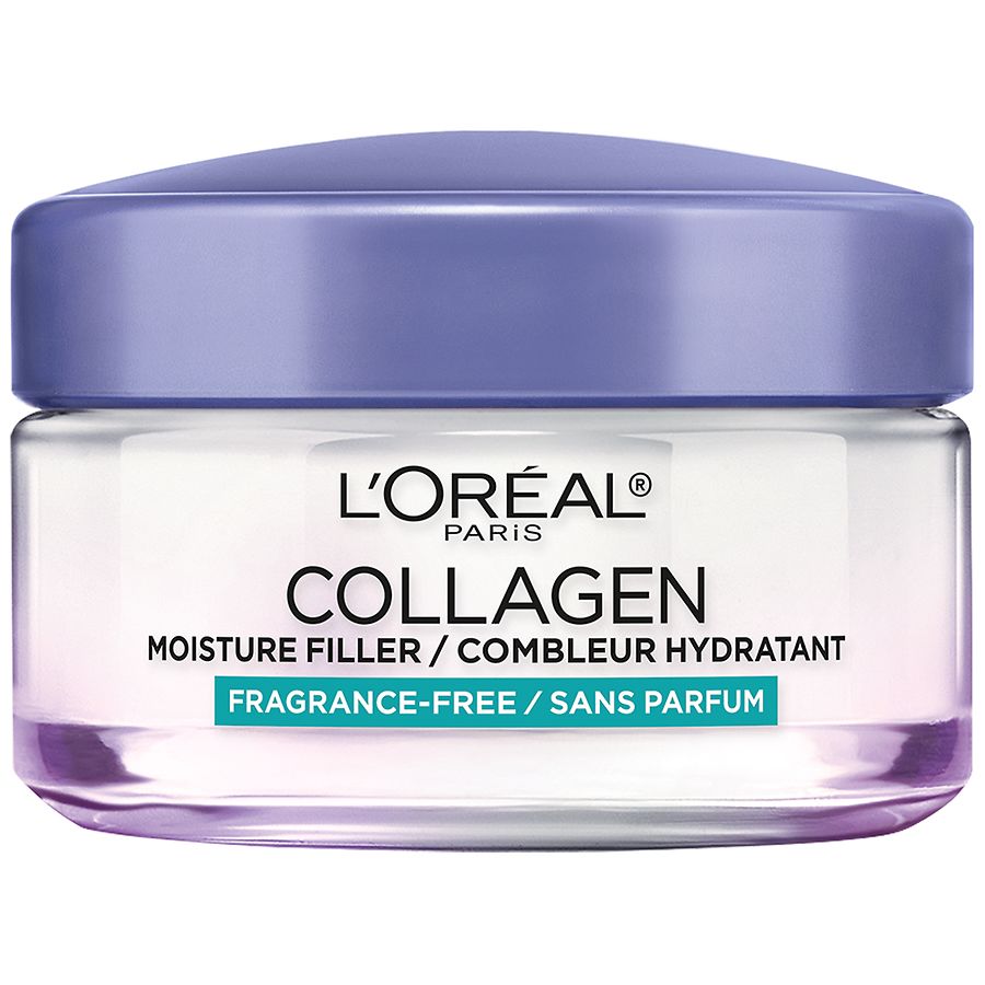 L'Oreal Paris Collagen Moisture Filler Facial Moisturizer, Anti-Aging, 48 Hour Hydration Fragrance Free