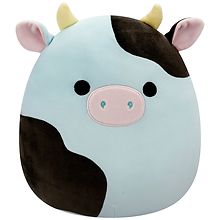 Squishmallows Cillian - Cow Light Blue And Black 