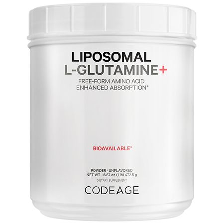 Codeage L-Glutamine Powder 5000 mg Glutamine Supplement