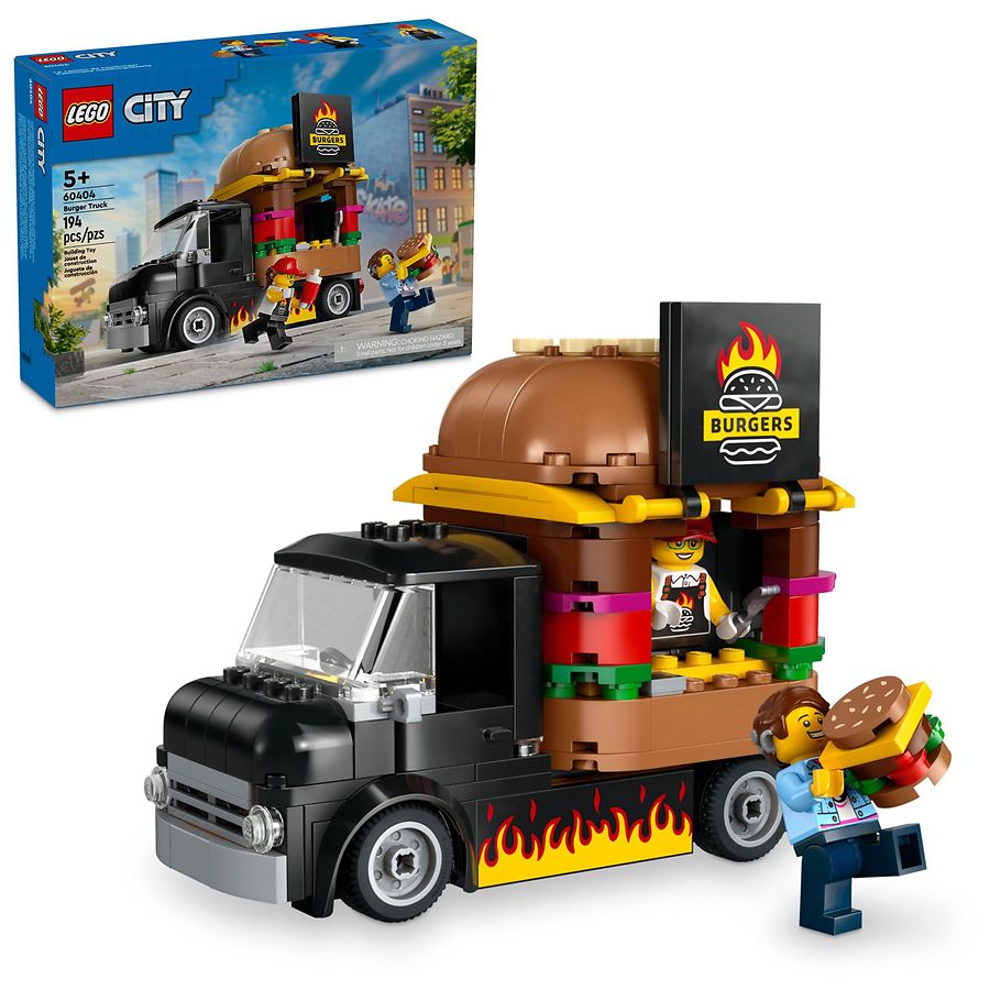 Lego City Great Vehicles Burger Truck 60404 194 Piece Building Set ...