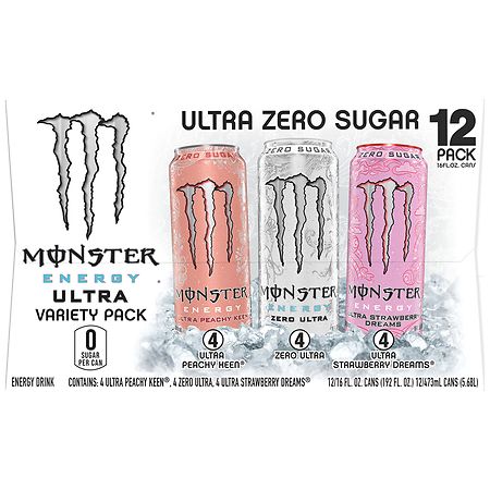 UPC 070847896005 product image for Monster Zero Sugar Energy Drink - 16.0 fl oz x 12 pack | upcitemdb.com