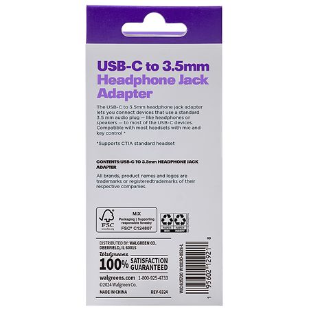 Infinitive USB-C to 3.5mm Headphone Adapter