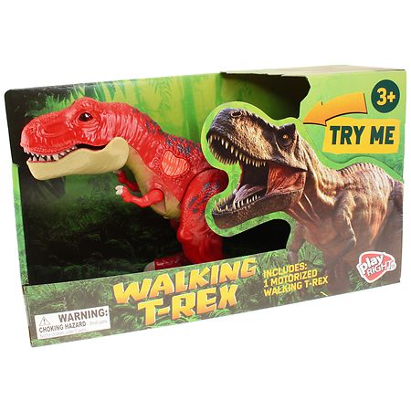 Walking fashion with dinosaurs t rex