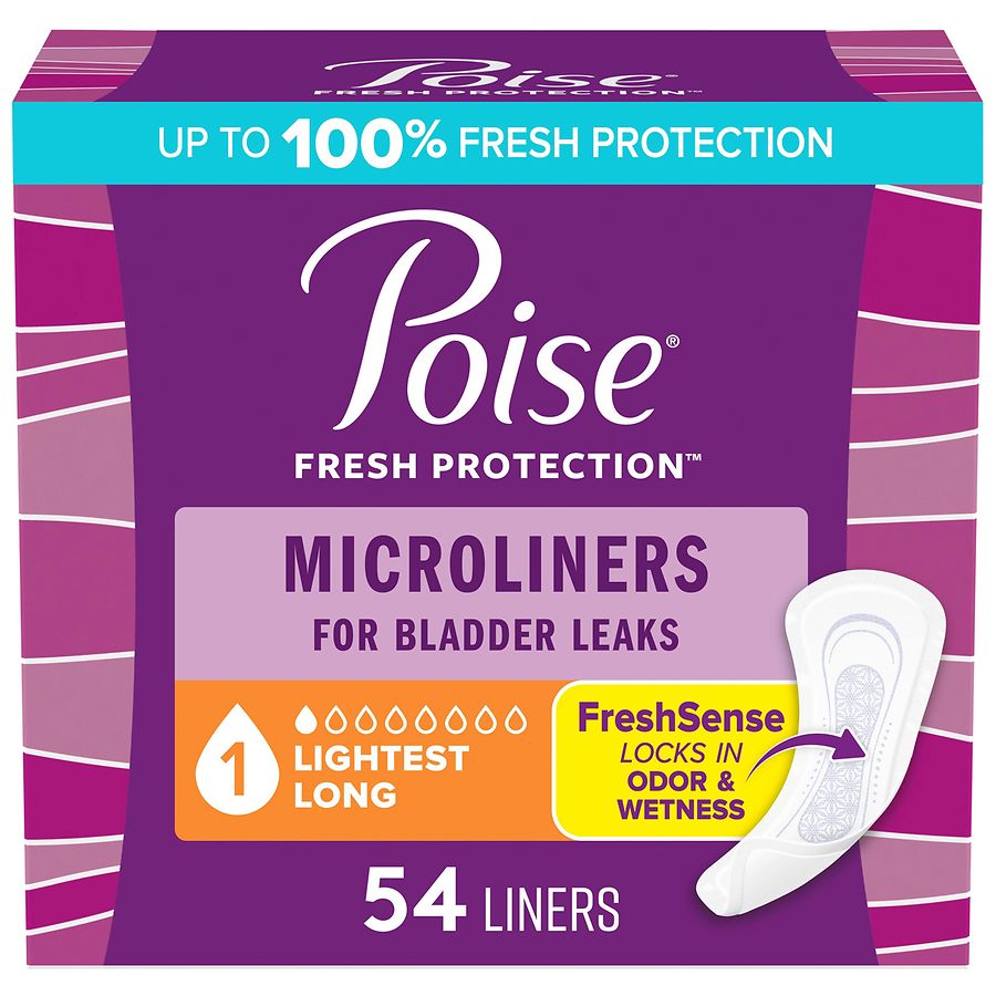 Poise Microliners, Incontinence Panty Liners for Women