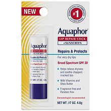 Aquaphor Lip Repair Stick +Sunscreen | Walgreens