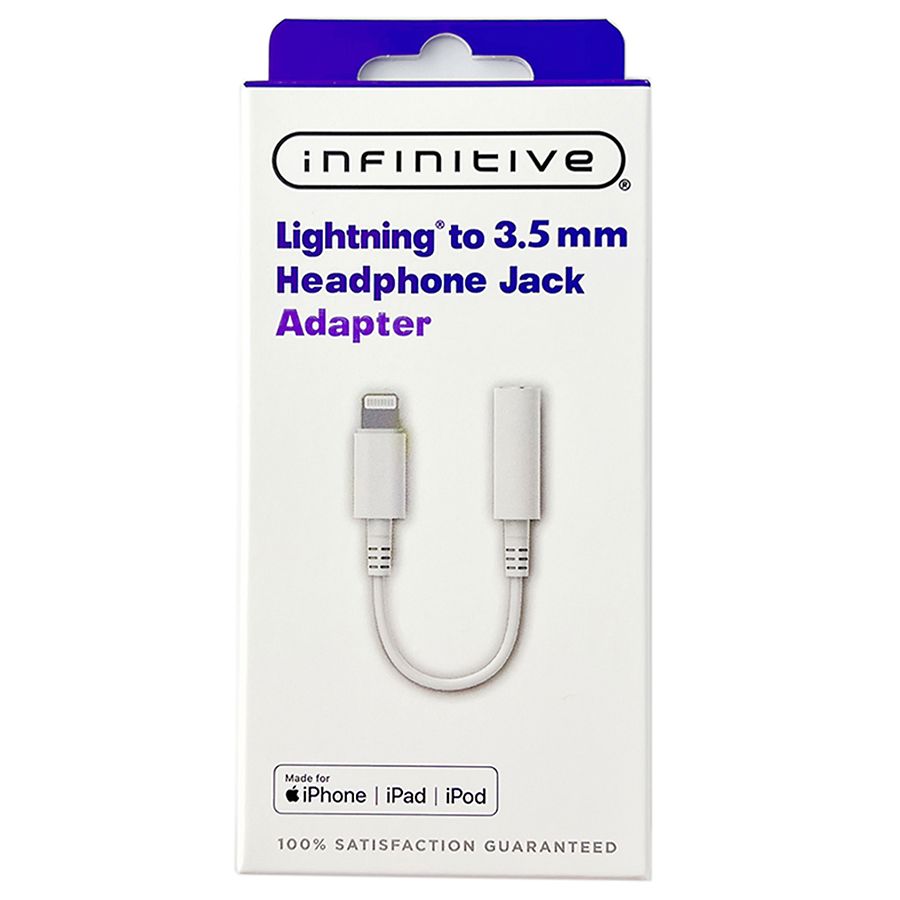 Infinitive Lightning to 3.5 mm Headphone Jack Adapter
