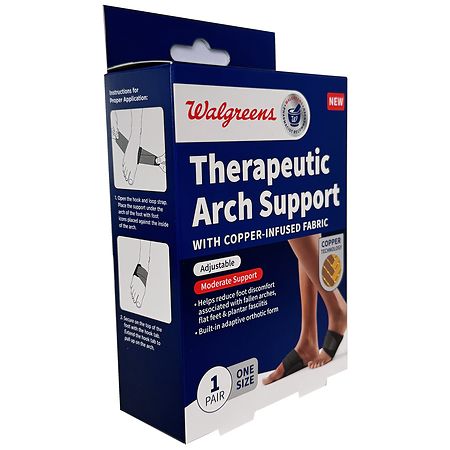 Walgreens Copper Therapeutic Arch Support One Size