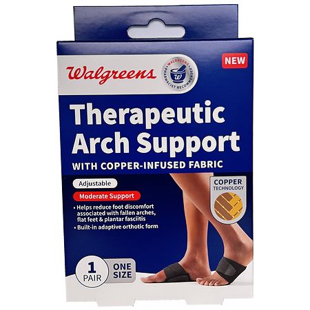 Walgreens Copper Therapeutic Arch Support One Size