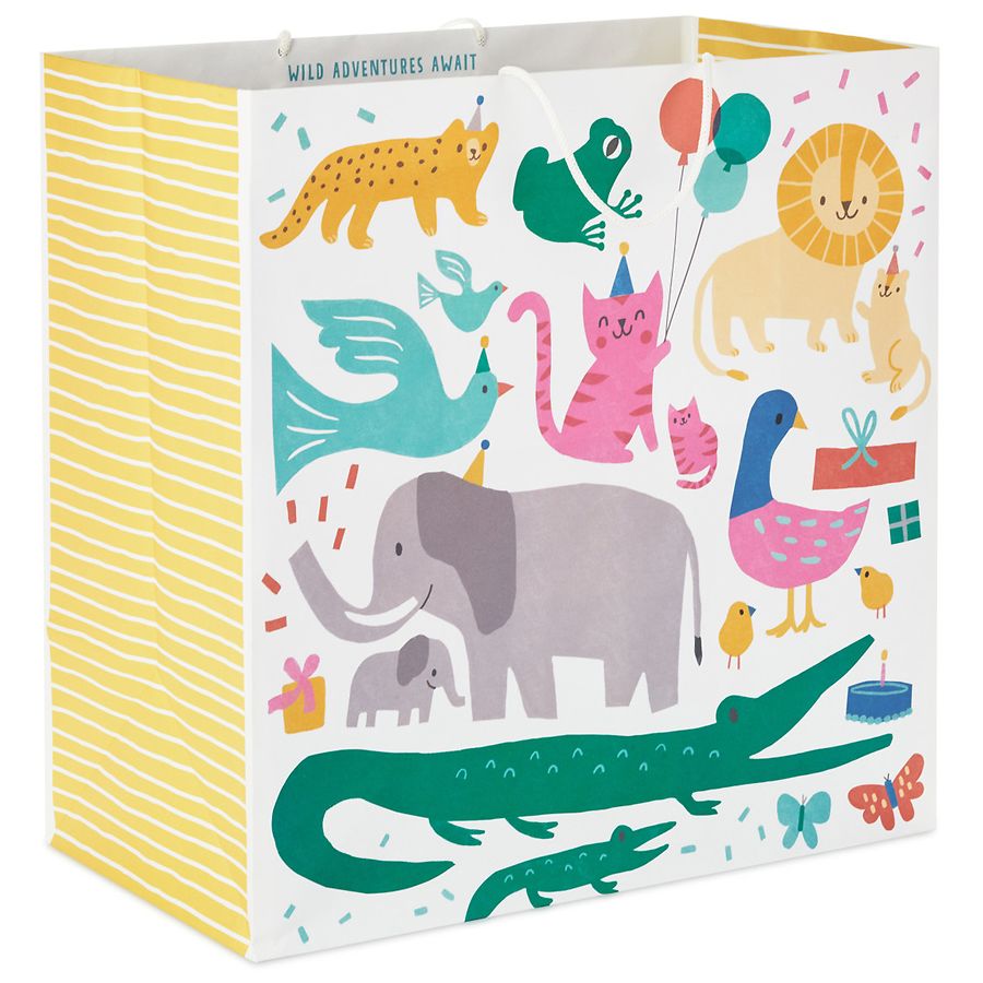 Hallmark Gift Bag (Zoo Animals) Extra-Deep