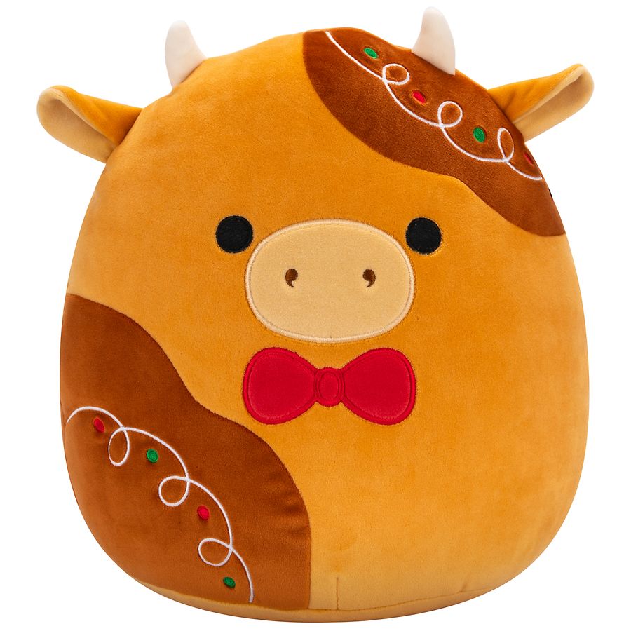 Squishmallows Jericho Gingerbread Cow 11 Inch Brown Walgreens