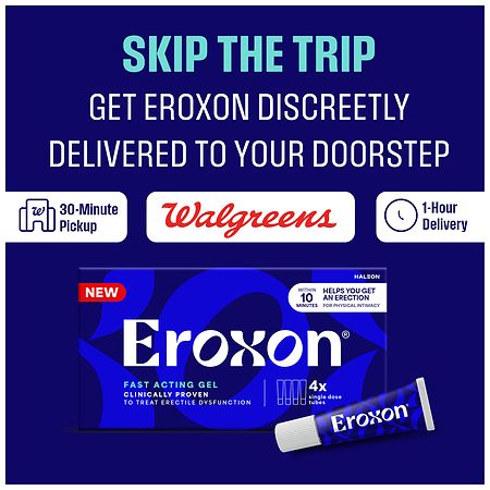 Eroxon Erectile Dysfunction Treatment Gel | Walgreens