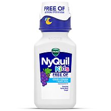 Vicks Nyquil Kids Cold & Cough Relief Liquid, No Artificial Dyes or ...