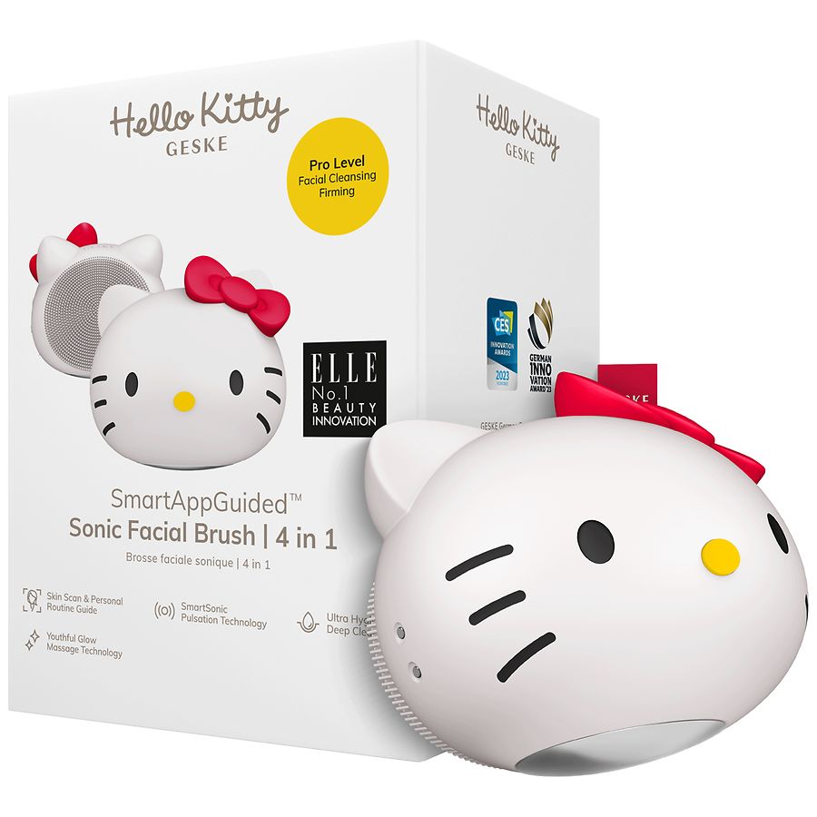 GESKE ハローキティSONIC FACIALサンリオ Geske Hello Kitty Sonic Facial Brush 4 in 1, Starlight