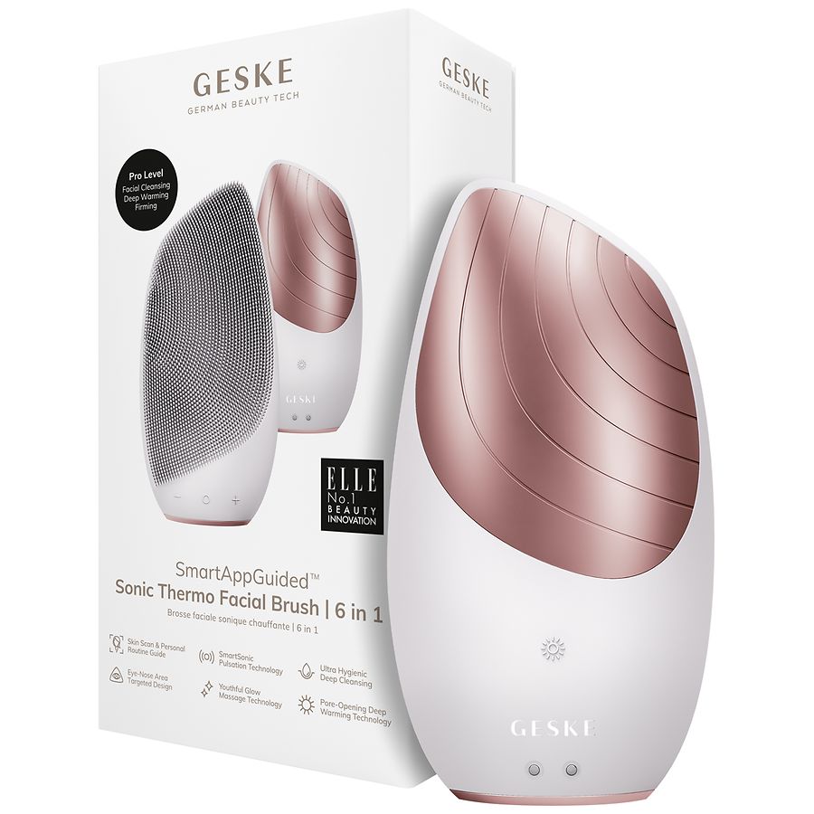 Geske Sonic Thermo Facial Brush 6 in 1, Starlight | Walgreens