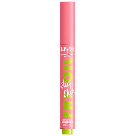 NYX Professional Makeup Fat Oil Slick Click Tinted Lip Balm - Clout - 0.07oz: Moisturizing, Brightening, Nourishing