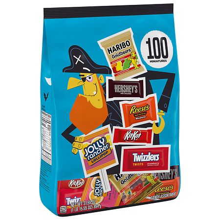 UPC 034000945528 product image for HERSHEY'S Miniatures Halloween Candy, Bulk Bag Assorted - 31.55 oz | upcitemdb.com