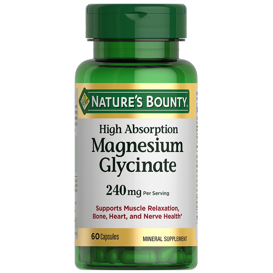 magnesium glycinate and glutathione inGreens Liposomal Phosphatidylcholine Glycine Resveratrol 2700 Mg 60 Softgels- Trendyol Nature's Bounty High Absorption Magnesium