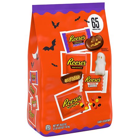 UPC 034000953141 product image for REESE'S Snack Size Halloween Candy, Bulk Bag Assorted - 36.03 oz | upcitemdb.com