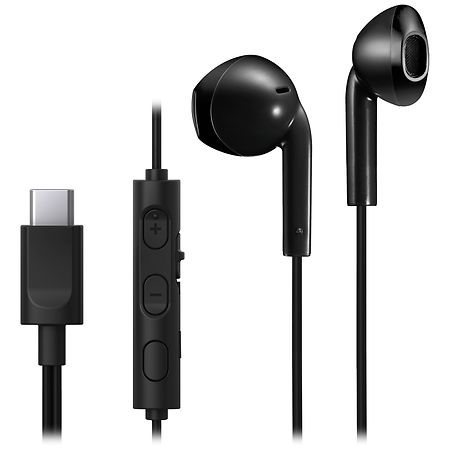 JVC Wired Earbuds with USB-C Black | Walgreens