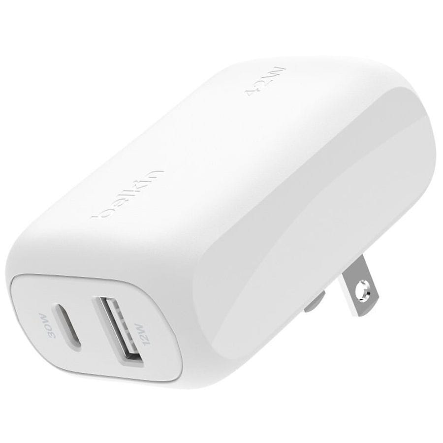 Belkin 42W Dual Port Wall Charger With PD Fast Charging White
