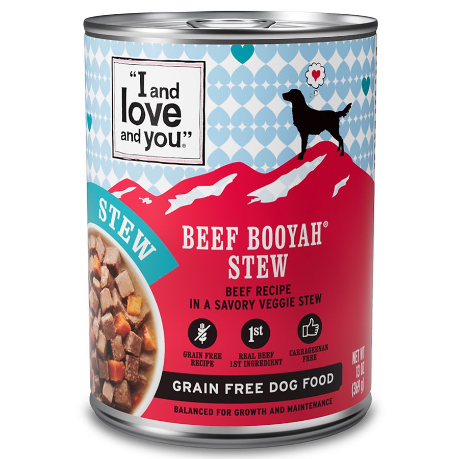 "I and love and you" Grain Free Dog Food Beef Booyah Stew