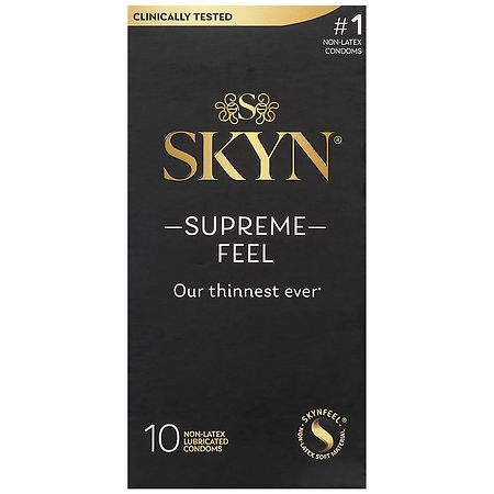 SKYN Supreme Feel Non-Latex Lubricated Condoms