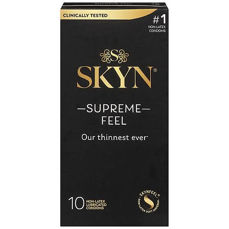 skyn condoms lubricant Buy SKYN® Elite Extra Lube Condoms, 40% more silky, smooth lubrication main image 0
