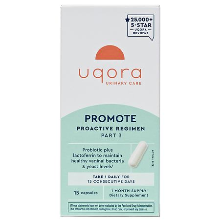 Uqora Promote Vaginal Probiotic for Urinary Tract Health 15 Capsules