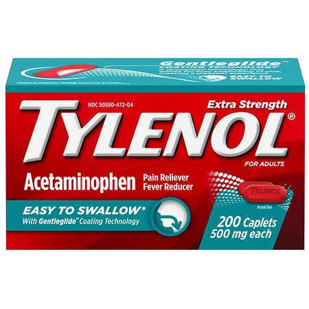 UPC 300450406200 product image for TYLENOL Extra Strength Acetaminophen, Easy To Swallow Caplets - 200.0 ea | upcitemdb.com