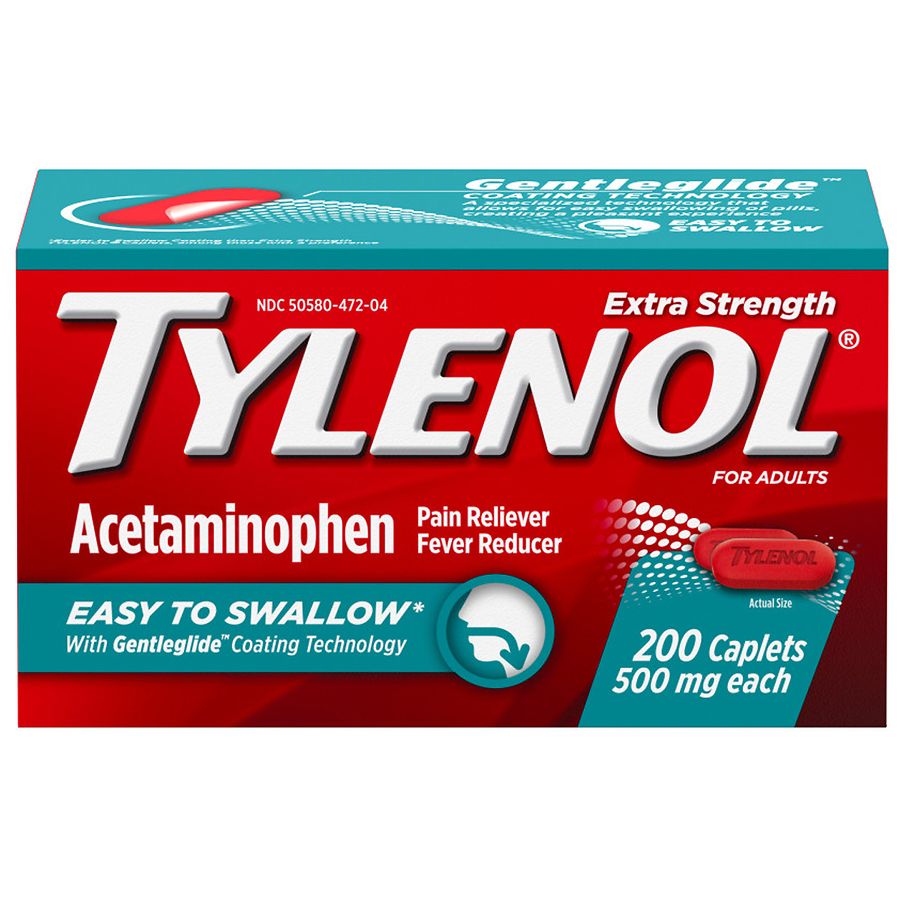 TYLENOL Acetaminophen, Easy To Swallow Caplets