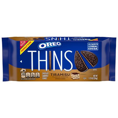 Oreo Thins Creme Chocolate Sandwich Cookies Tiramisu