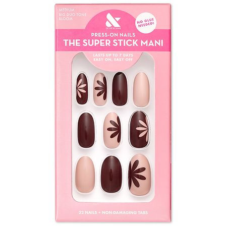 Olive & June The Super Stick Mani, Press On Nails - (VARIETY OF STYLE AND COLORS- SEE PHOTOS)( BID IS PER NAIL PACK, LOT IS FOR 8 TOTAL.) (8 individual boxes)