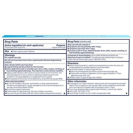 Vagistat 1 Dose Treatment