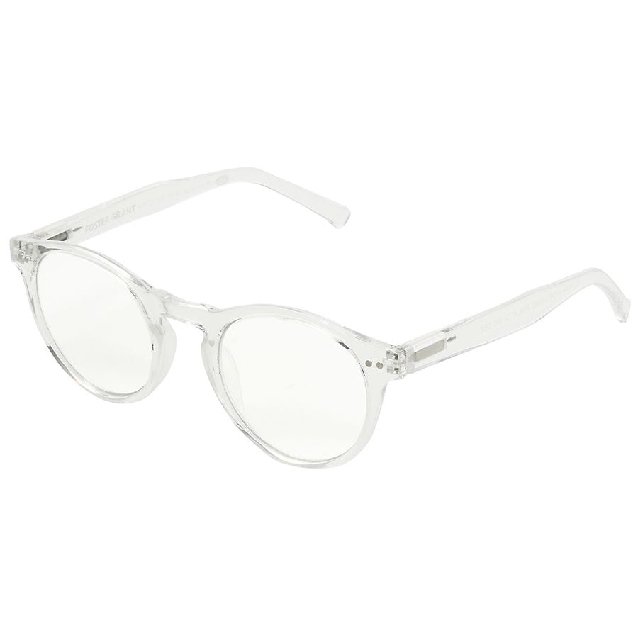 Foster Grant Blue Light Anti-Fog Reading Glasses Crystal, Crystal