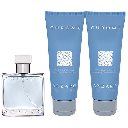 AZZARO high quality CHROME BY AZZARO 2PCS GIFT SET FOR MEN