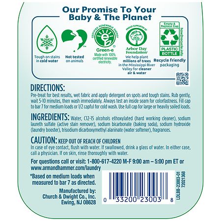 Arm & Hammer Baby Hypoallergenic Detergent