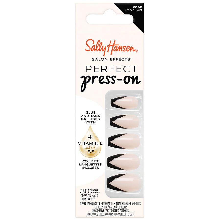 Sally Hansen Salon Effects Perfect Press-On Short Coffin Nails