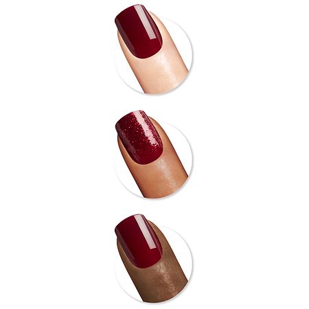 Sally Hansen Salon Effects Perfect Press-On Square Nails, Infra-Red