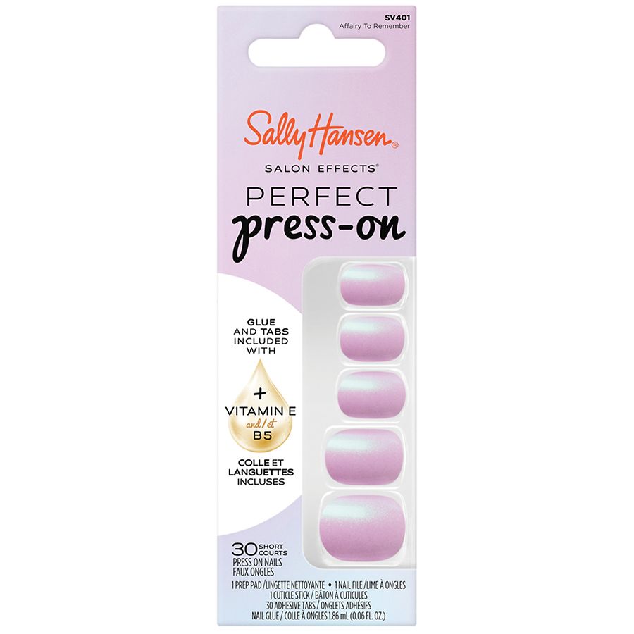 Sally Hansen Salon Effects Perfect Press-On Squoval Nails, Affairy To Remember