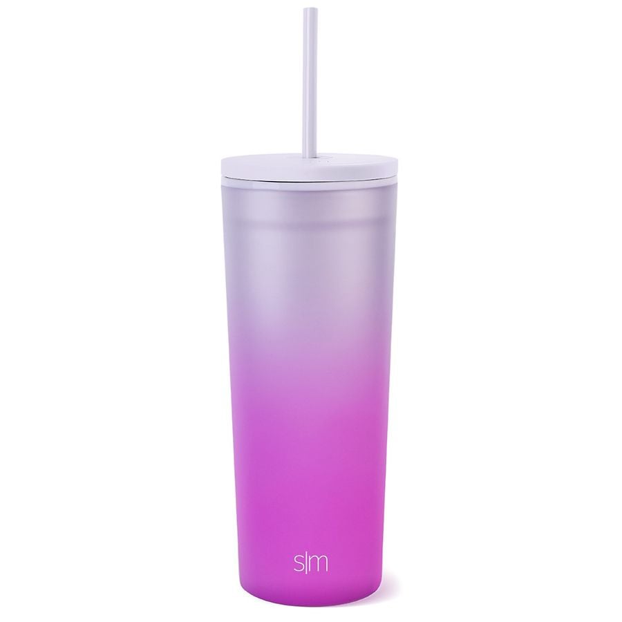 Simple Modern Plastic Classic Tumbler Electric Lavender,