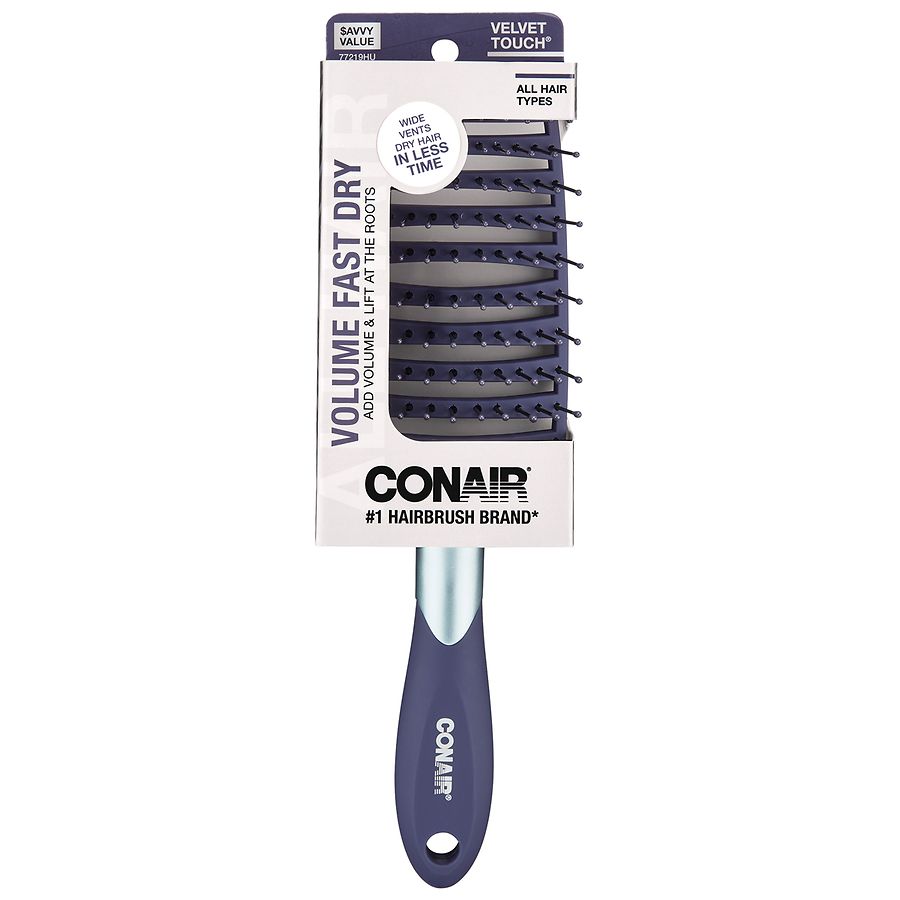 Conair Velvet Touch Volume Fast Dry Hair Brush | Walgreens