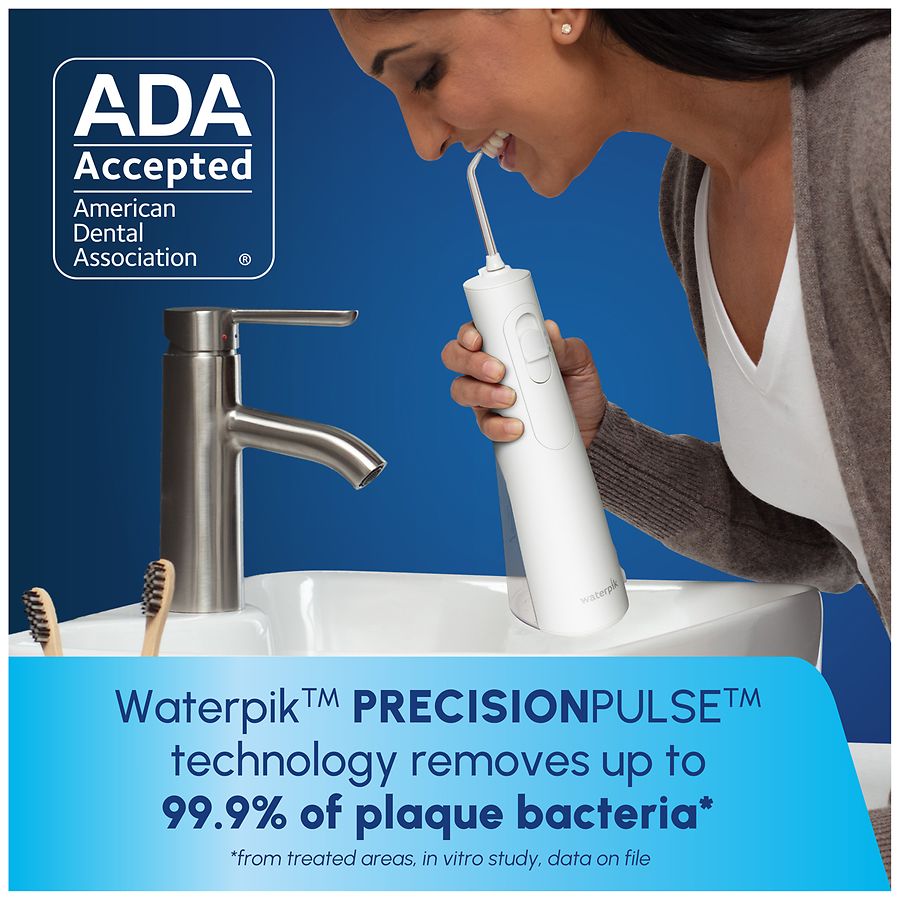 Waterpik Cordless Enhance Water Flosser, White | Walgreens