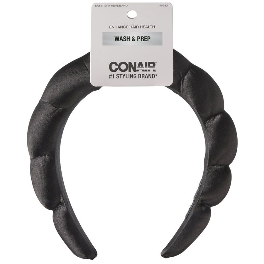Conair Satin Spa Headband Black