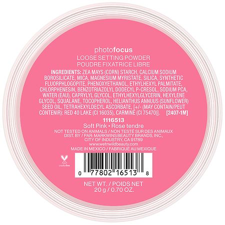 Wet n Wild Photo Focus Loose Setting Powder, Soft Pink