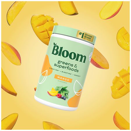 Bloom Greens & Superfoods Powder Mango, 25 servings
