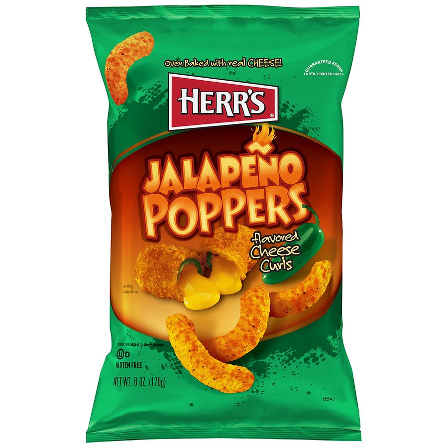 Herr's Cheese Curls Jalapeno Poppers