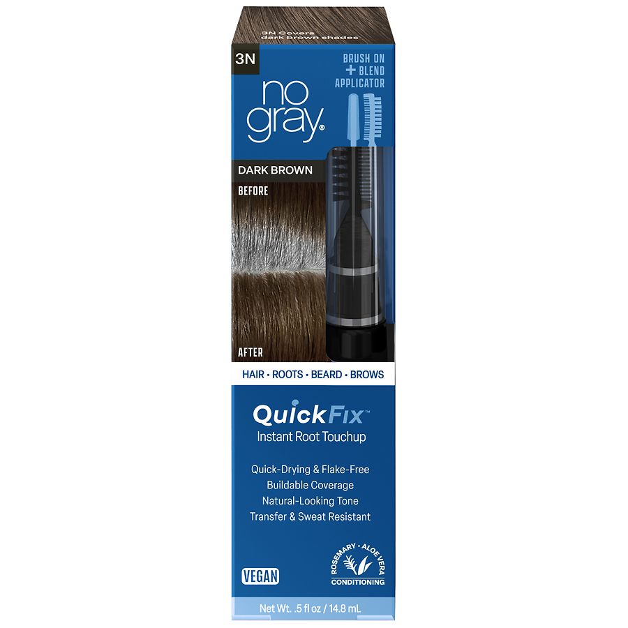 No Gray Quick FIx Instant Root Touch Up, Dark Brown