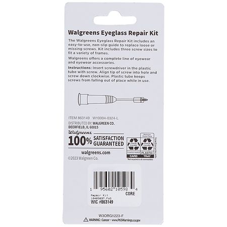 Walgreens Eyeglass Repair Kit