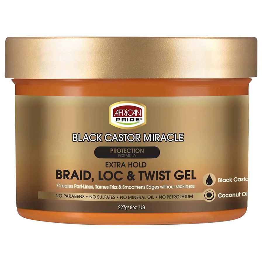 African Pride African Pride Black Castor Braid, Loc & Twist Gel