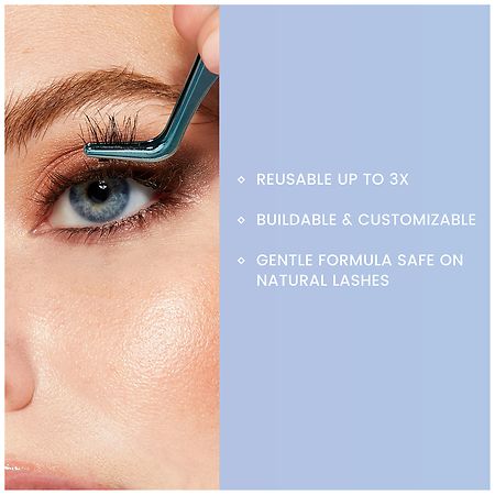 Kiss Falscara Glue-On Lashes 10mm-12mm-14mm Black
